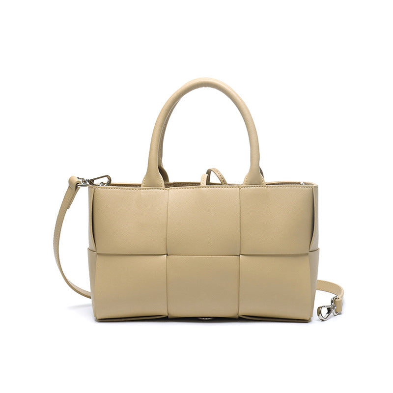 Song Authentic Leather Weave Shopping Hand Handbags