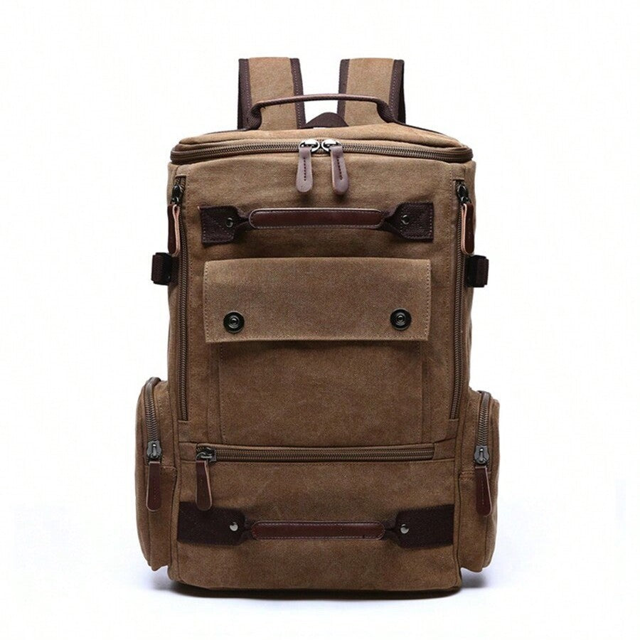 Men's Korean Style Fashion Canvas Large Capacity Backpacks