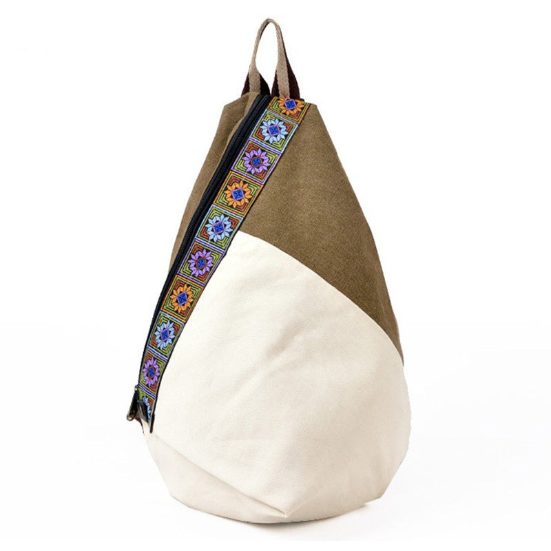 Women's Yunnan National Style Yi Embroidered Canvas Backpacks