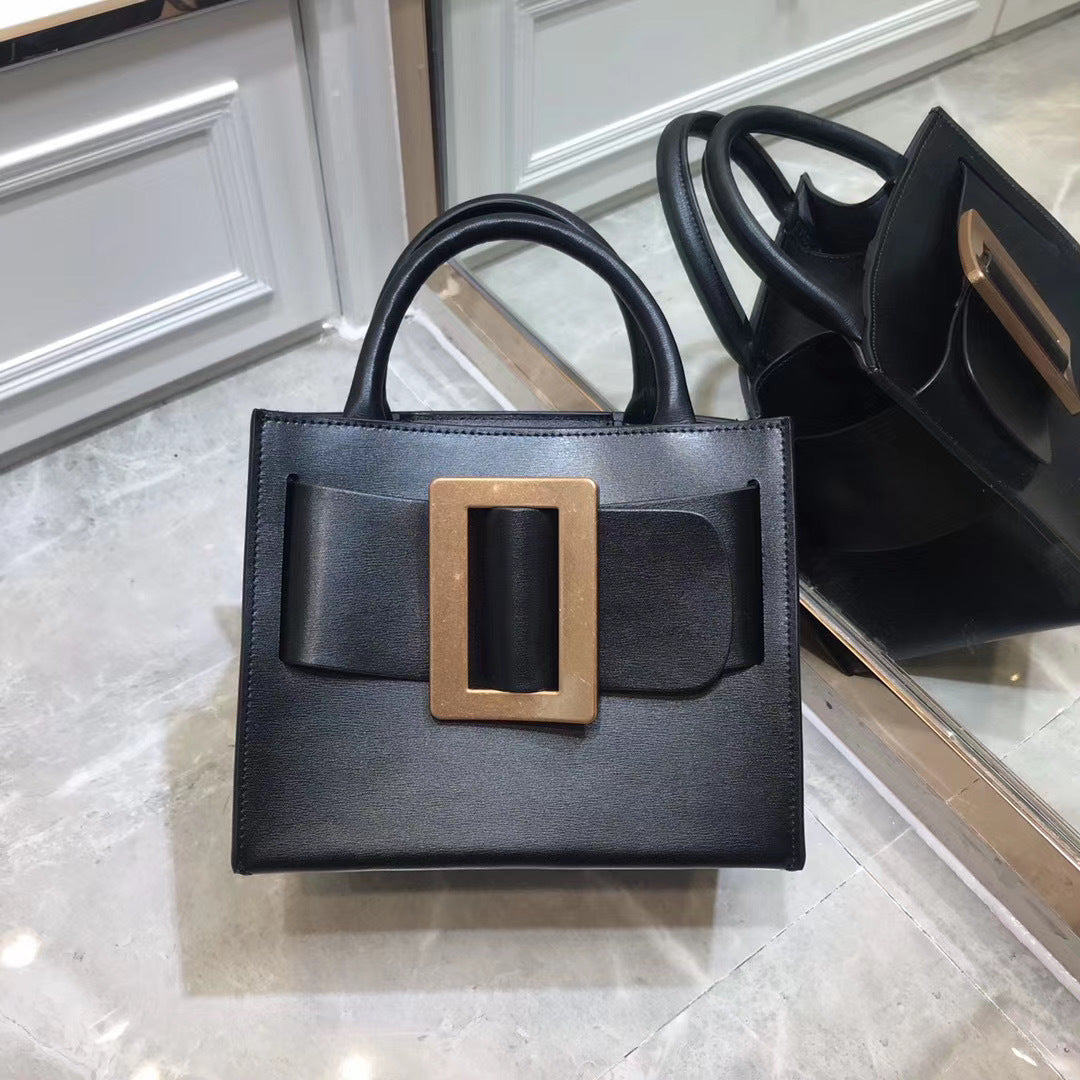 Women's Retro Genuine Leather Assorted Colors Metal Handbags