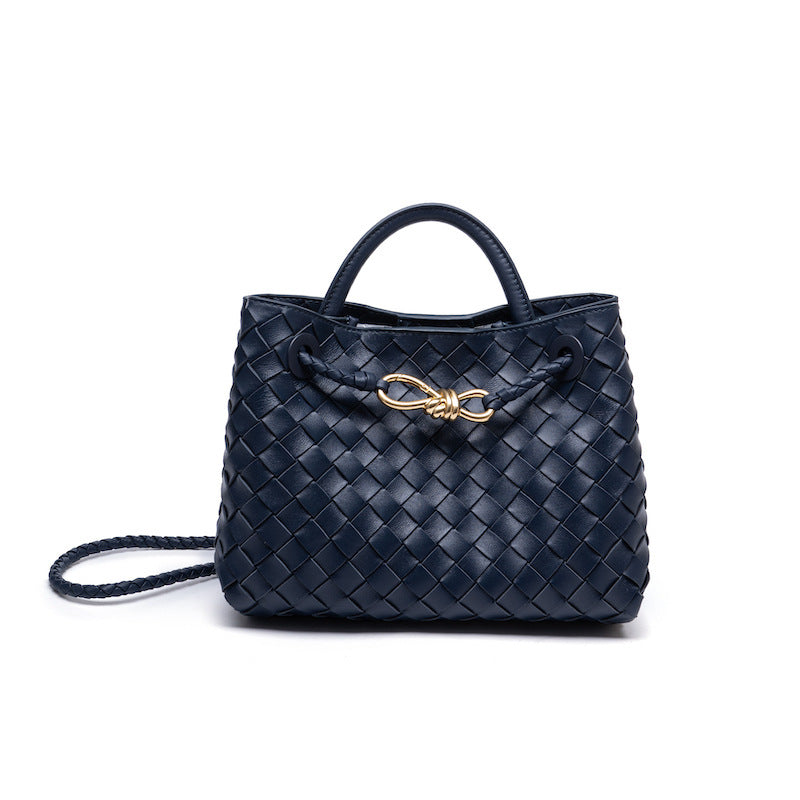 Women's Trendy Woven Handmade Weaving Portable Texture Handbags