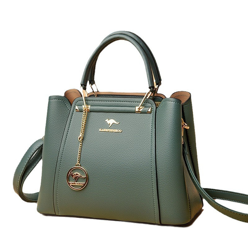 Women's Large Capacity Simple Texture Western Style Crossbody Bags