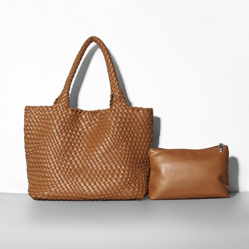 Fashion Portable Mummy Big Woven Hand Shoulder Bags
