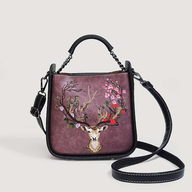 Women's Retro Chinese Style Embroidery Pattern With Crossbody Bags