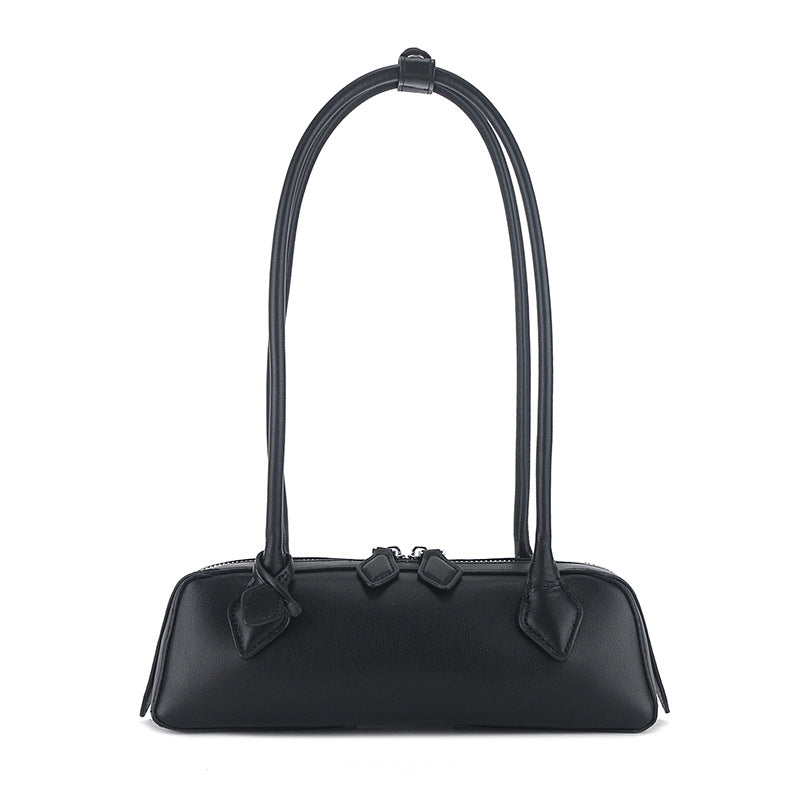 Women's Minority Vintage Underarm Baguette Genuine Leather Armpit Bags