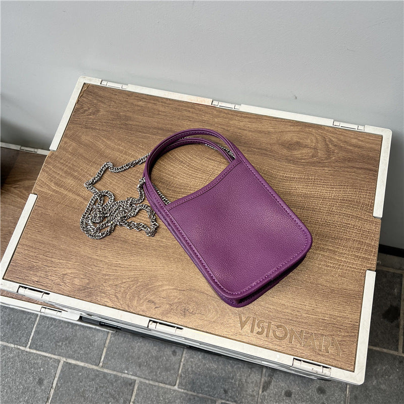 Summer Simple Genuine Leather Mini Cute Fashion Shoulder Bags