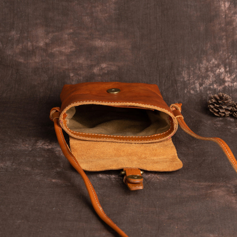 Women's Ancient Hipster Genuine Leather Retro Artistic Crossbody Bags