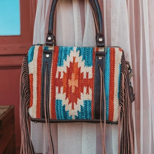 Retro Bohemian Hand-woven Tassel Cotton Linen Crossbody Bags