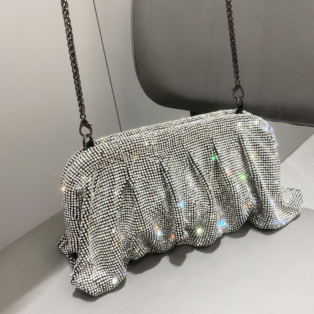 Women's Shiny Rhinestone Clutch Crystal Diamond Dinner Handbags