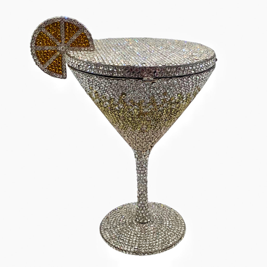 Women's Strictly Selected Cocktail Goblet Diamond Clutch Bags