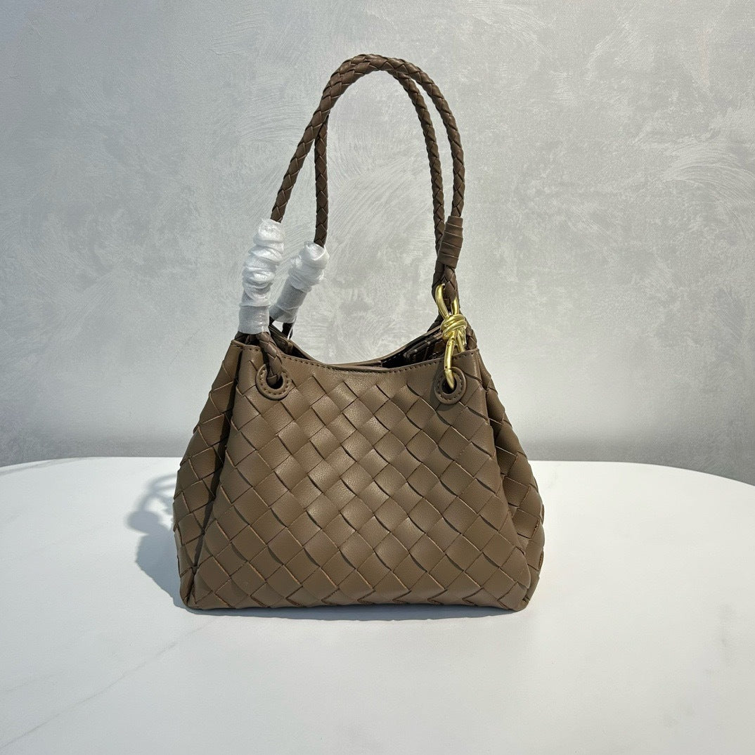 Women's Leather Weave Parachute High-grade Commuter Bags