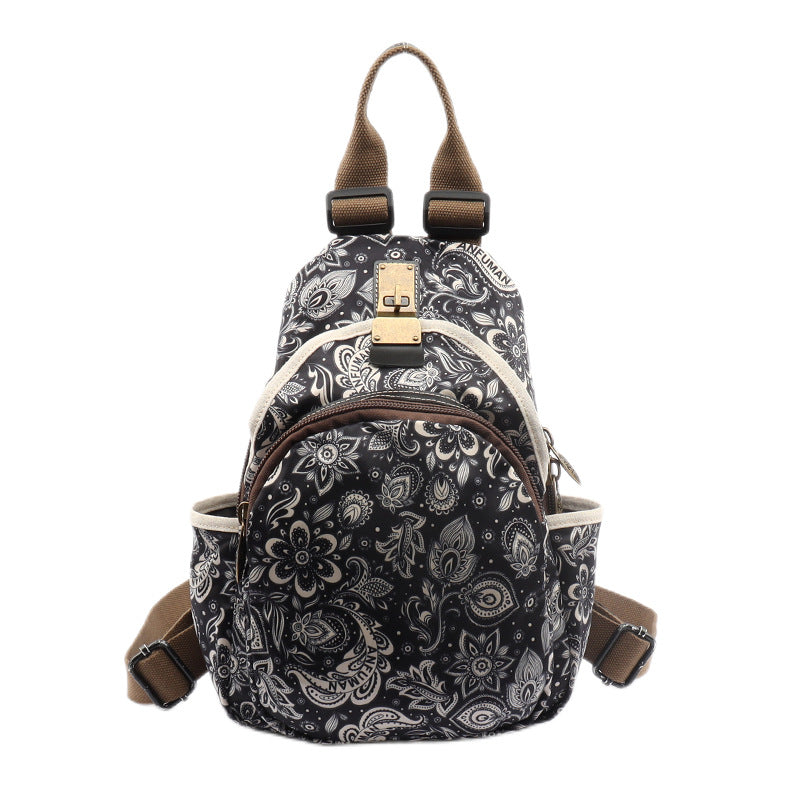 Women's Ethnic Style Oxford Cloth Large Capacity Backpacks