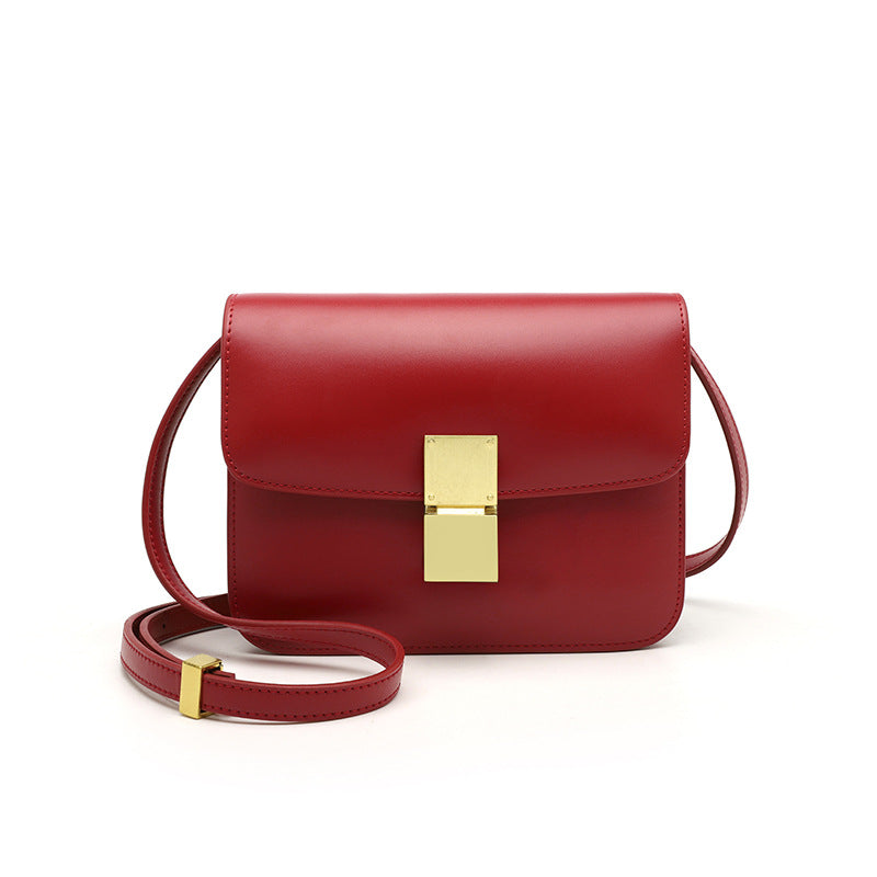 Women's Shopping Korean Style Fashionable Genuine Leather Shoulder Bags