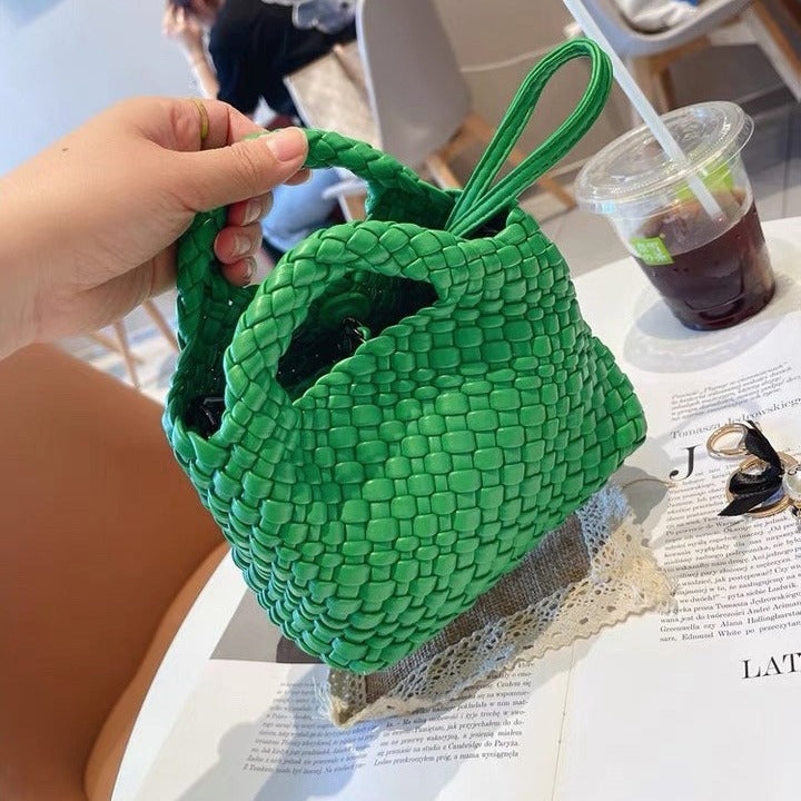 Women's Hand-woven Summer Soft Leather Underarm High-grade Armpit Bags
