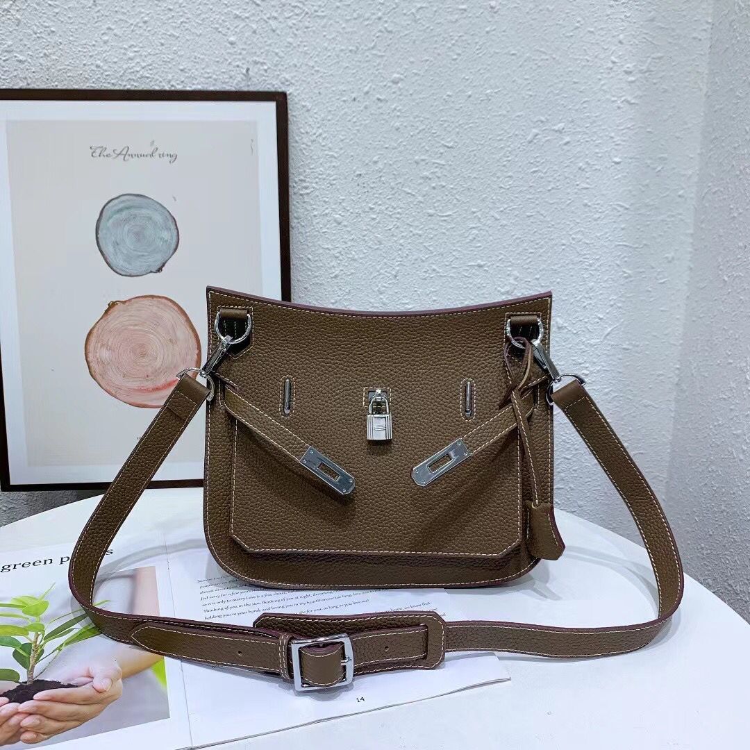 Leather Trendy Fashion Litchi Pattern Top Crossbody Bags
