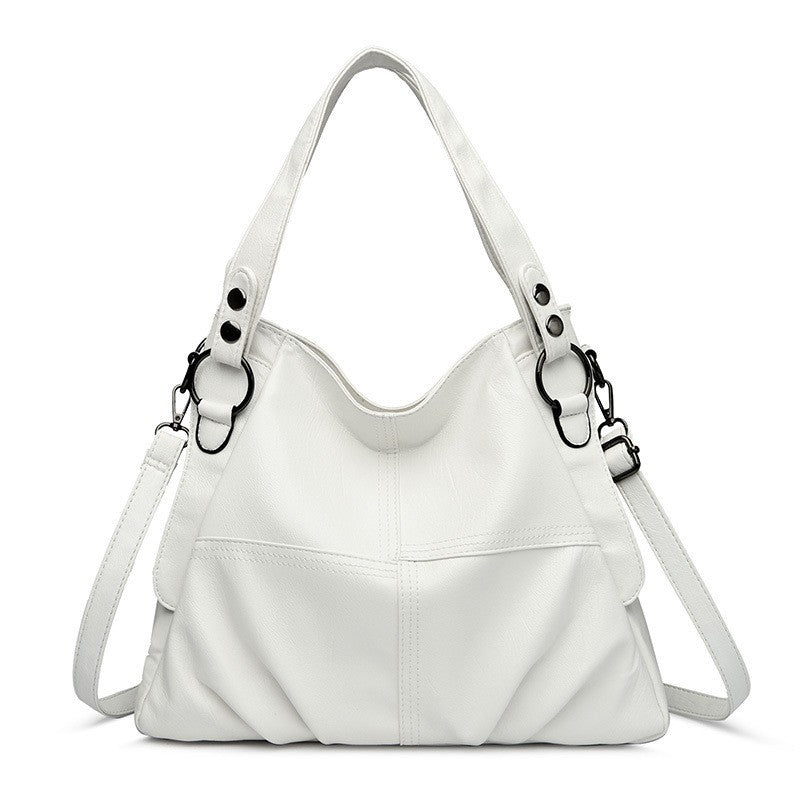 Women's Leather Mom Large Capacity Sheepskin Soft Shoulder Bags