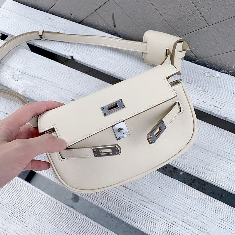 Women's First Layer Cowhide Kelly Leather Mini Bags