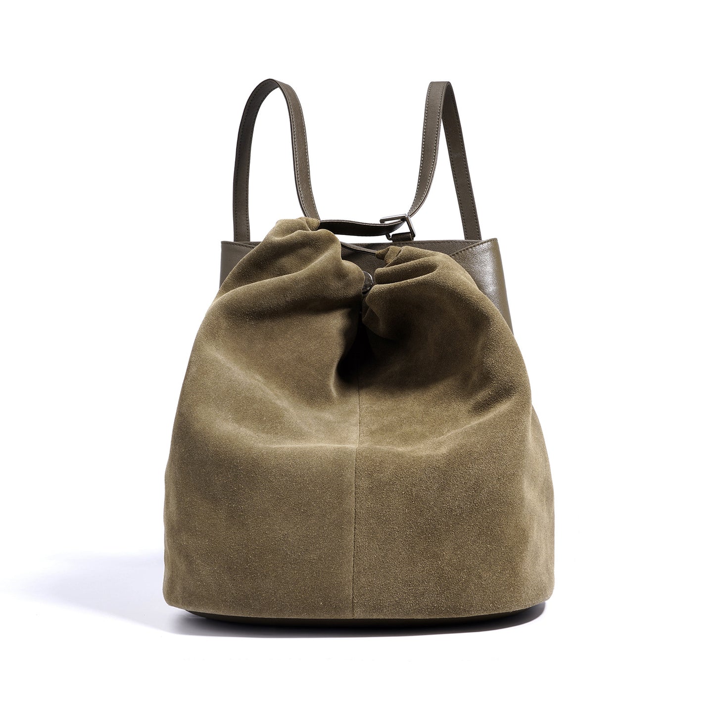 Slouchy Women's Suede High-grade Brown Versatile Backpacks
