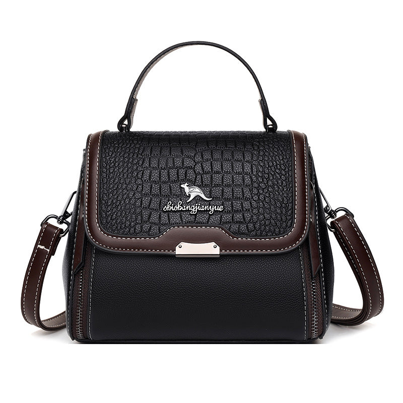 Women's Pattern Large Capacity Fashion Textured Doctor Shoulder Bags