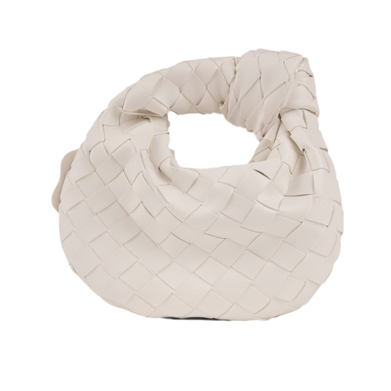 Women's Spring Commuter Portable Cloud Hand-woven Underarm Armpit Bags