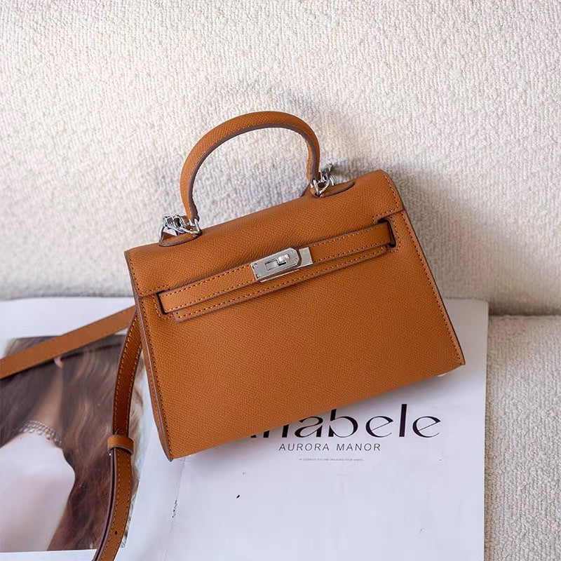 High-grade Genuine Leather Kelly Second Generation Crossbody Bags