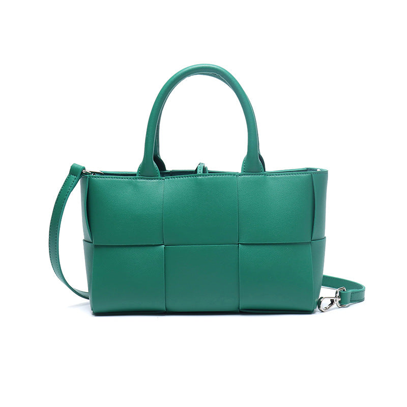 Song Authentic Leather Weave Shopping Hand Handbags