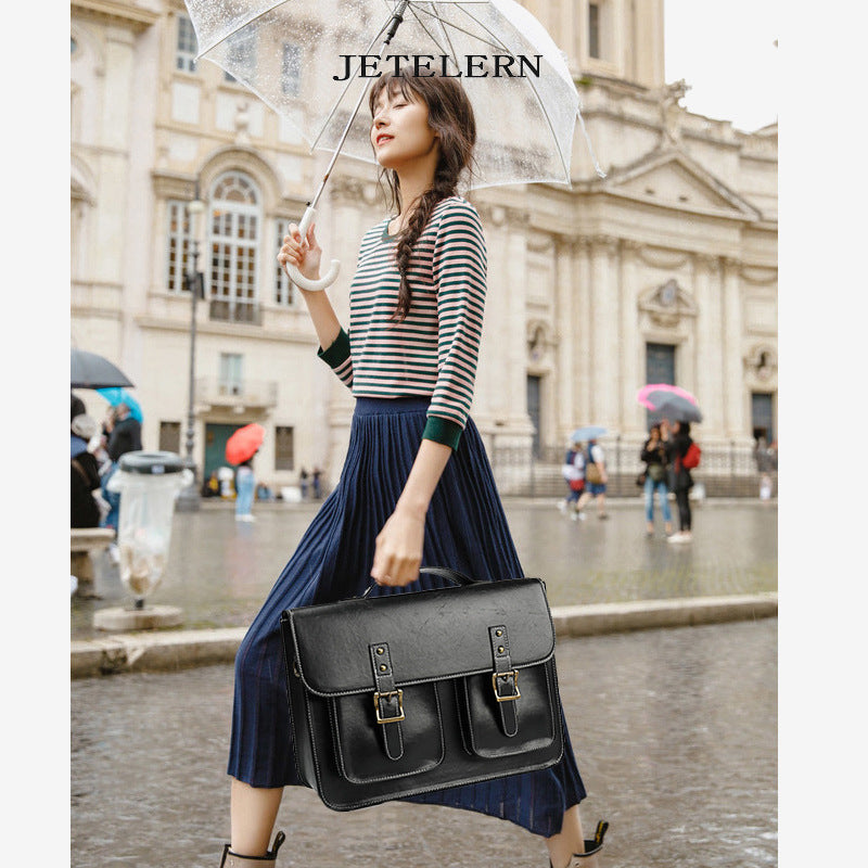 Women's & Men's & Fashion Vintage British Cambridge Business Handbags