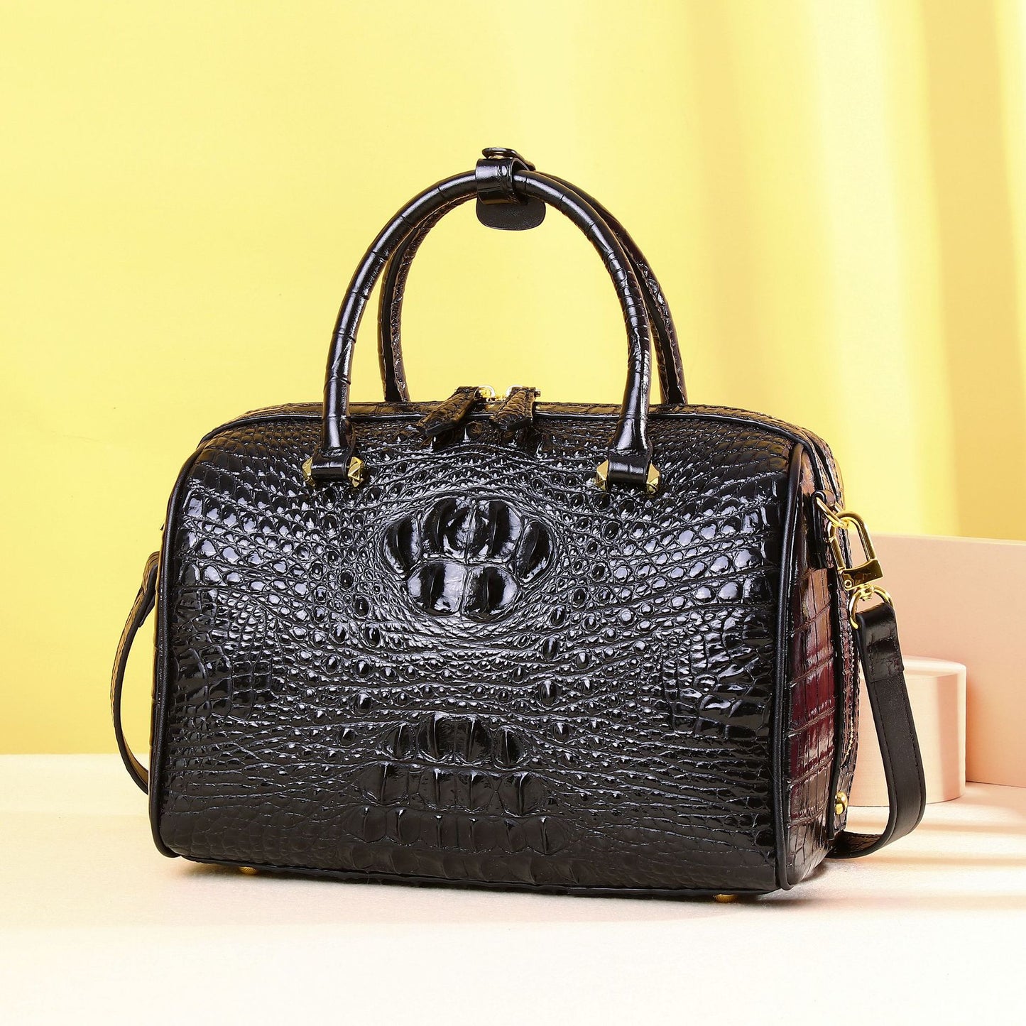 Women's Crocodile Skull Pattern Hand Fashion Classic Handbags