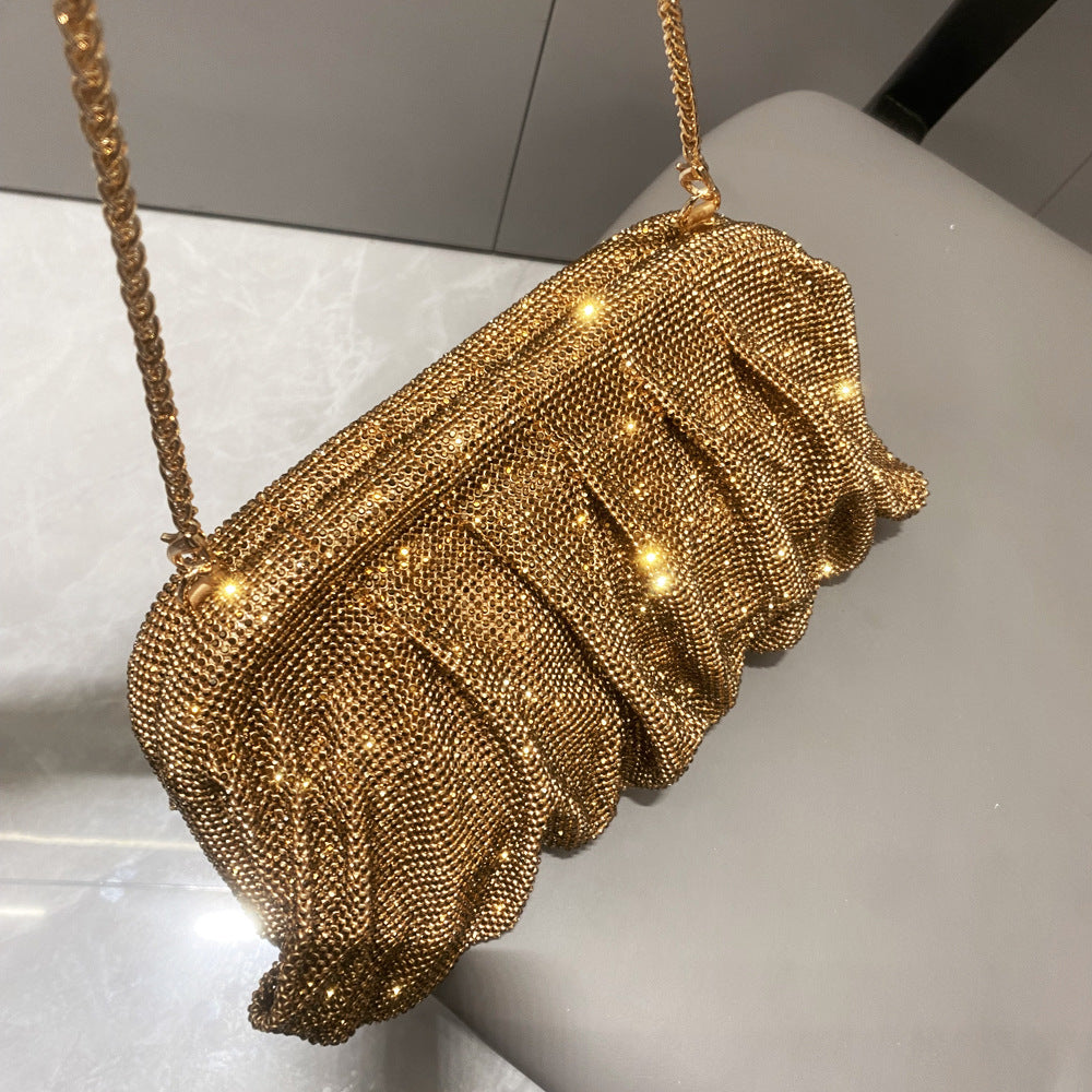 Women's Shiny Rhinestone Clutch Crystal Diamond Dinner Handbags