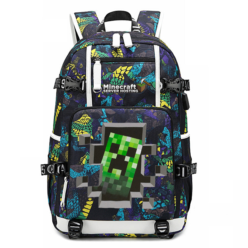 My World Surrounding The Game Printed Backpacks