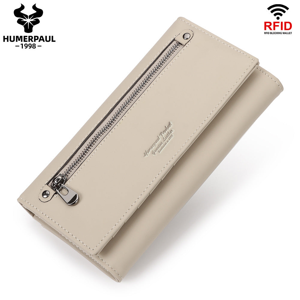 Women's Paul Leather Fashion Large Capacity Clutch Ladies Wallets