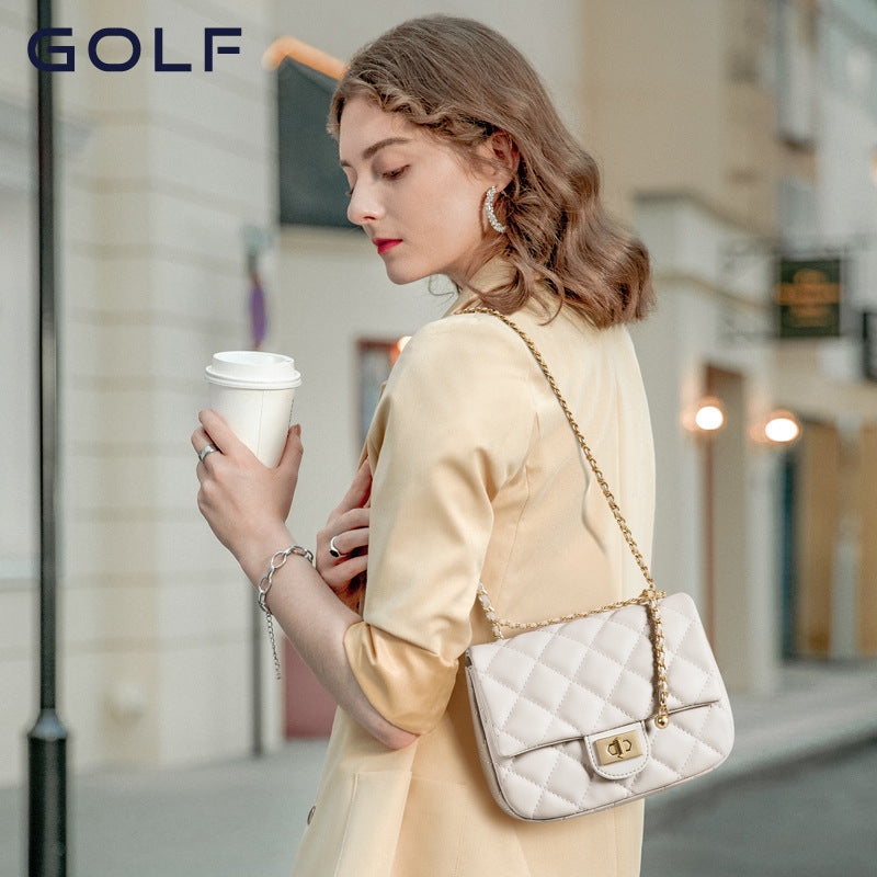 Women's Golf Classic Style Rhombus Chain Fashion Crossbody Bags
