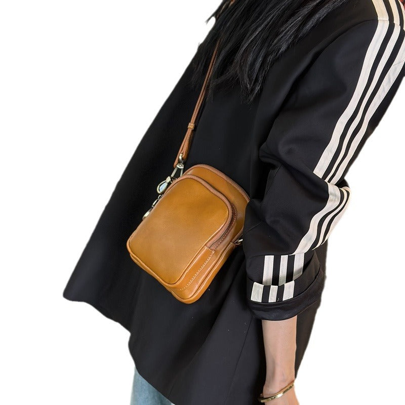Women's Retro Korean Style Popular Soft Leather Shoulder Bags