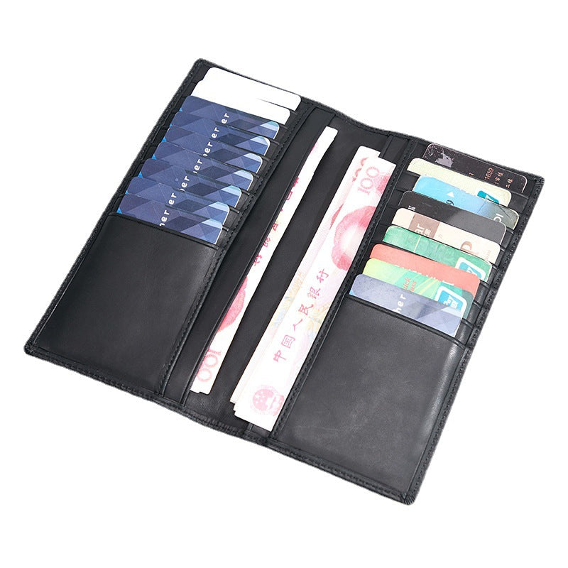 Men's Authentic Leather Weave First Layer Cowhide Men's Wallets