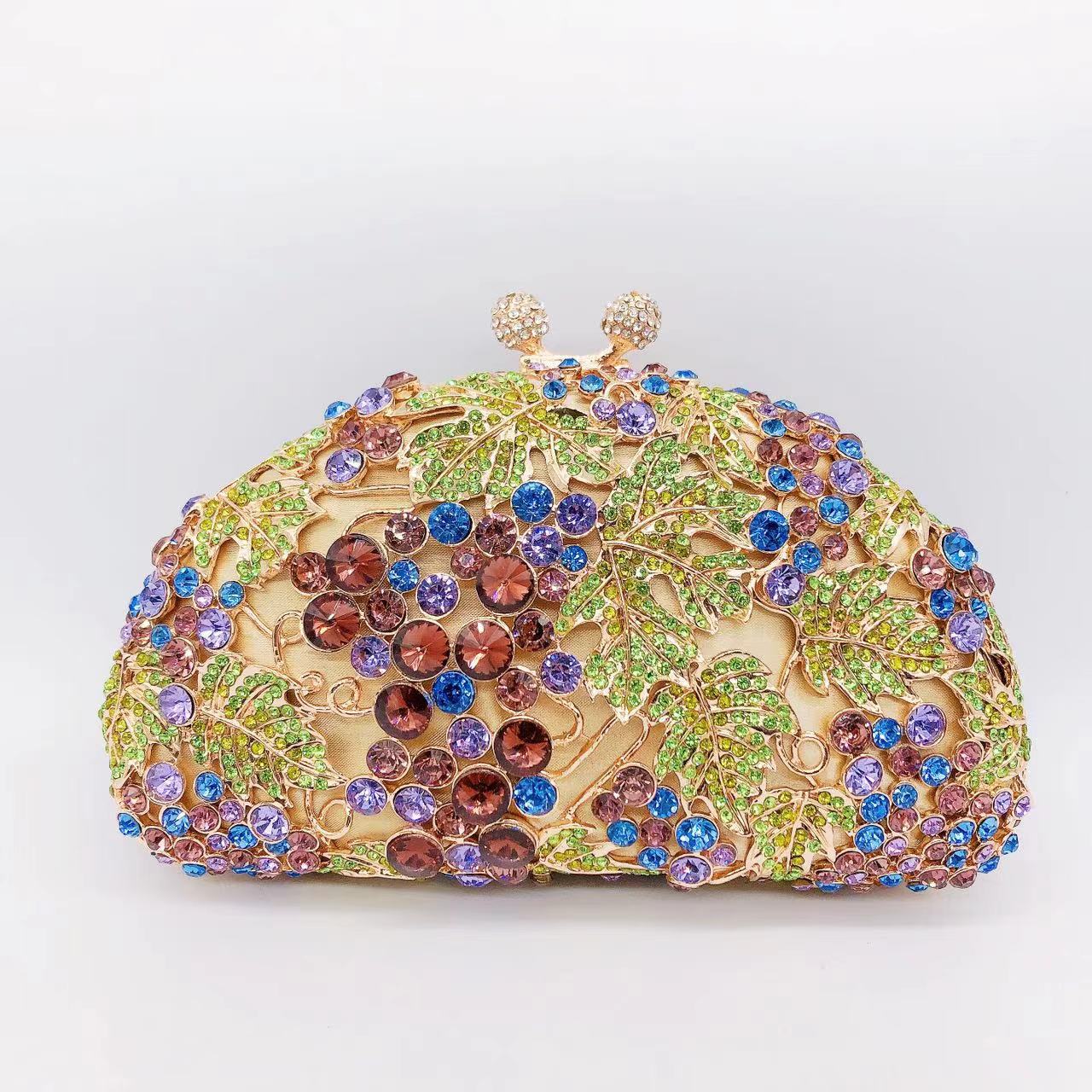 Women's Wei Mermaid Order Diamond Hollow Rhinestone Evening Bags