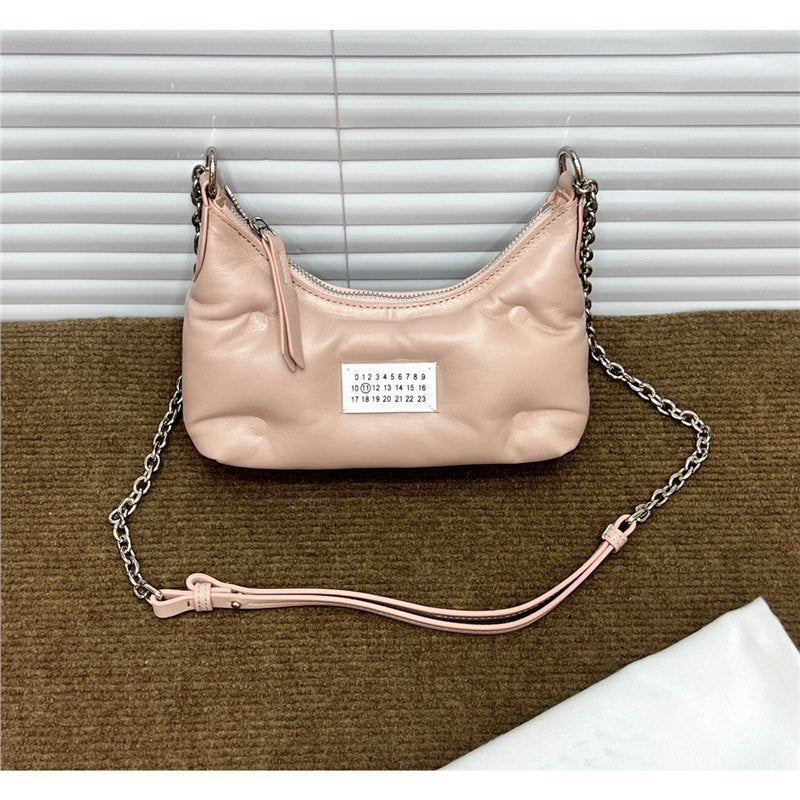 Style Sheepskin Mini Chain Cloud Underarm Bags
