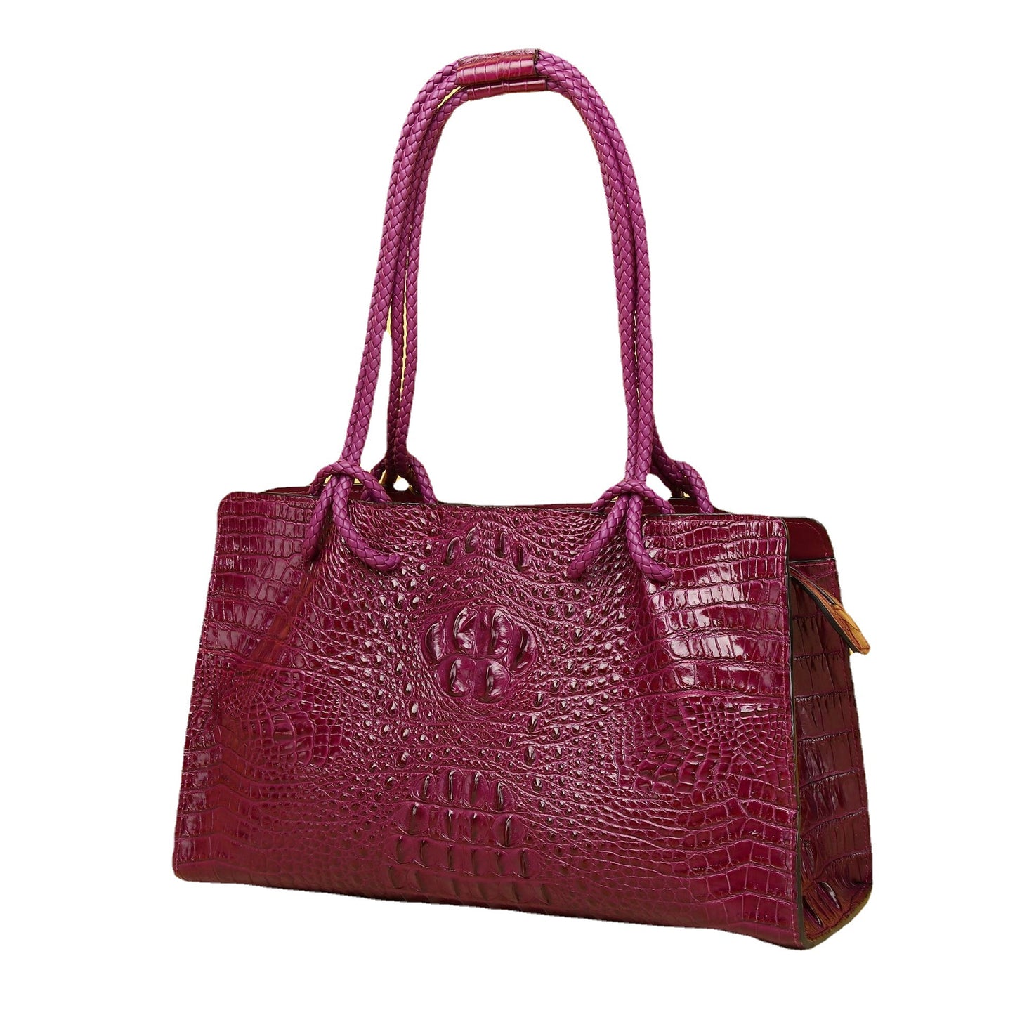 Women's Crocodile Fishbone Pattern Large Capacity Classic Handbags