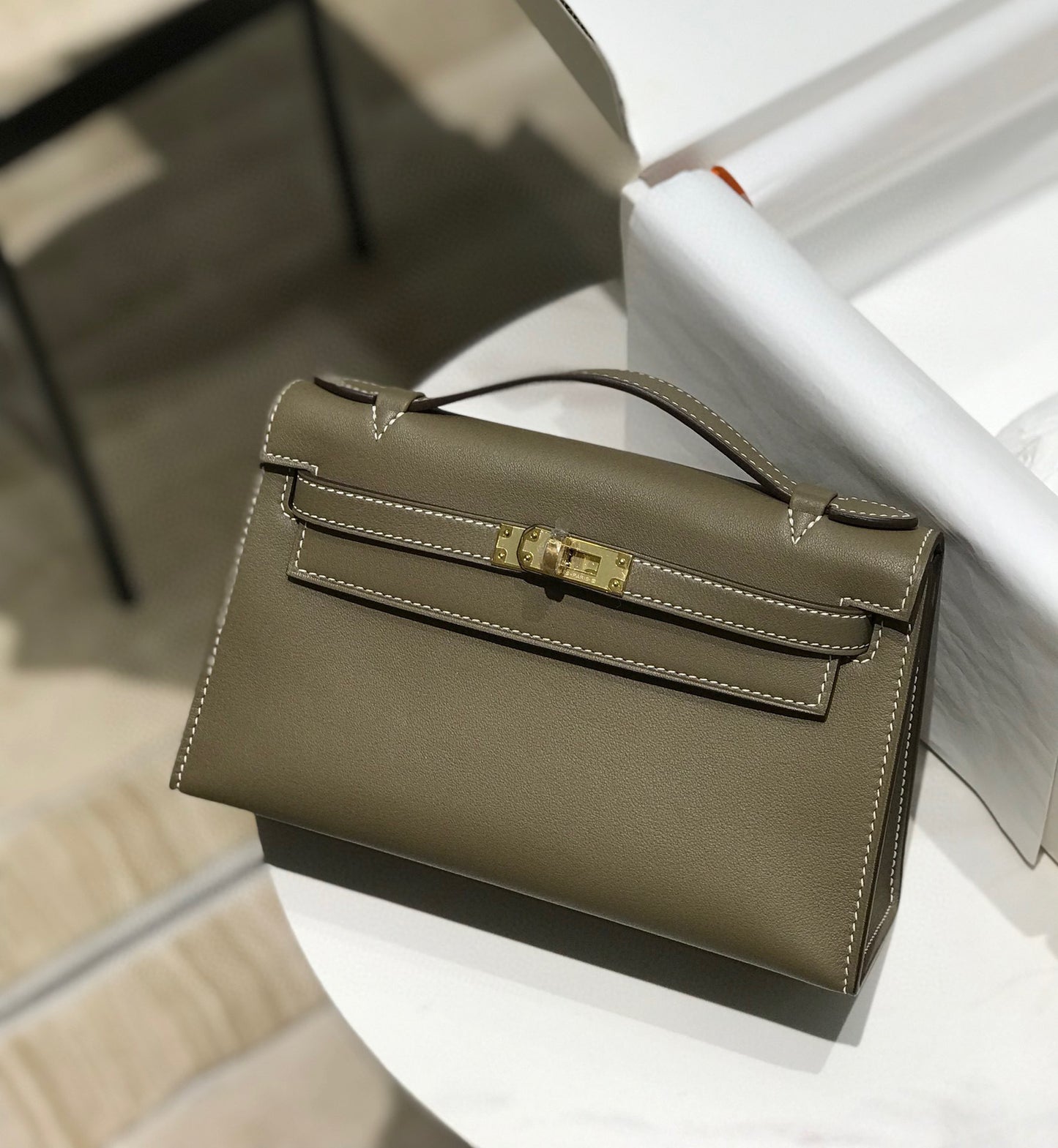 Kelly Generation Imported Leather Hand Sewing Shoulder Bags