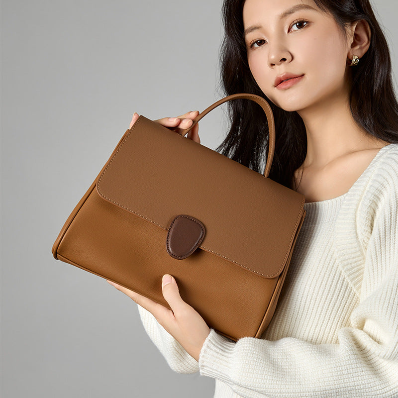 Women's Stylish High-grade Contrast Color Large Capacity Bags