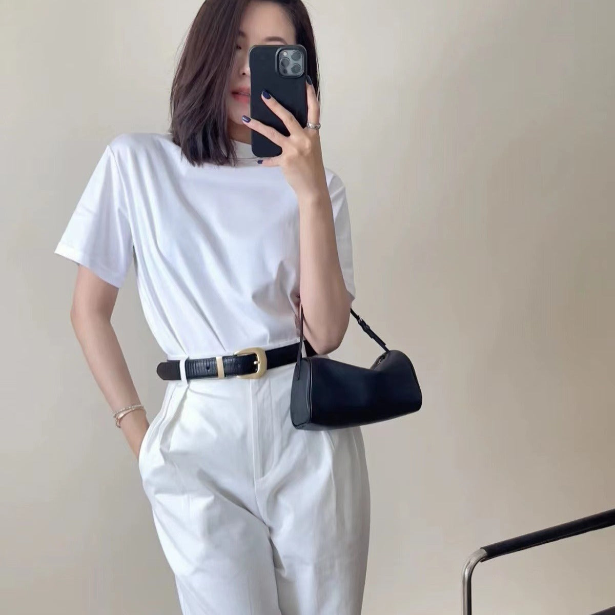 Women's High-grade Niche Leather Suede Pen Mini Genuine Handbags