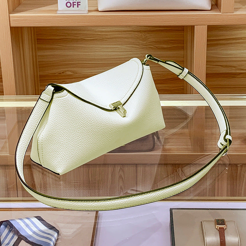 Women's Niche Pillow Lychee Pattern Soft Leather Shoulder Bags