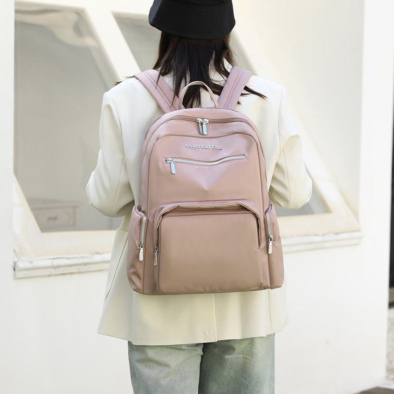 Women's Large Capacity Fashion Trend Waterproof Nylon Backpacks