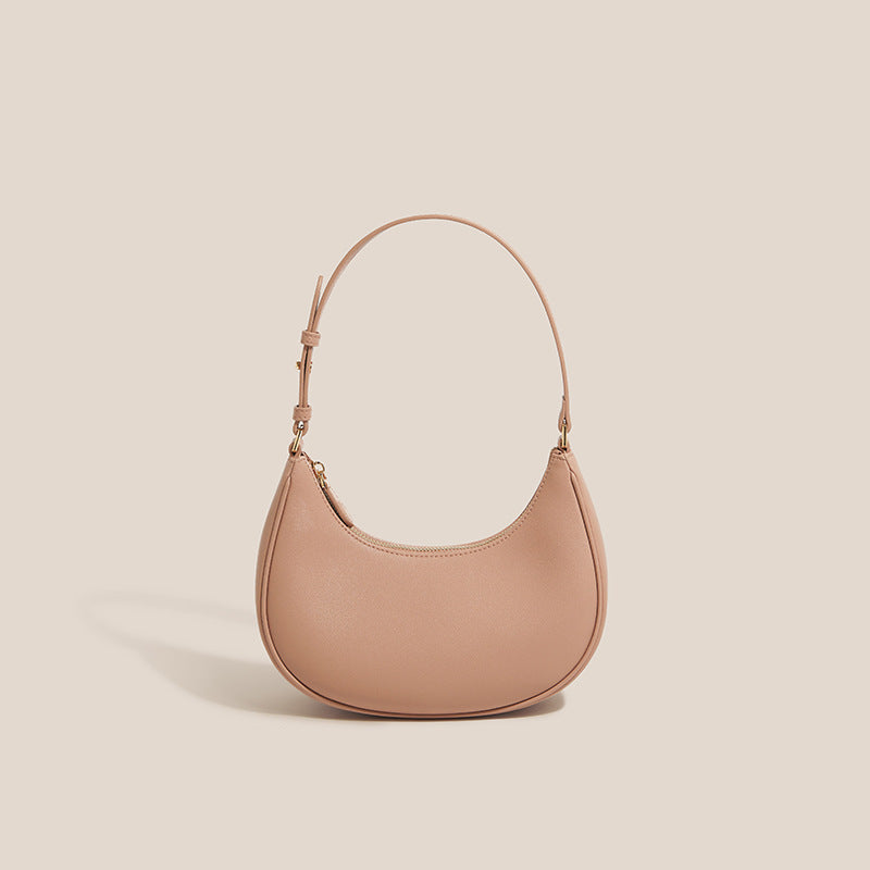 Women's Leather Hobos Underarm Genuine Portable Niche Shoulder Bags