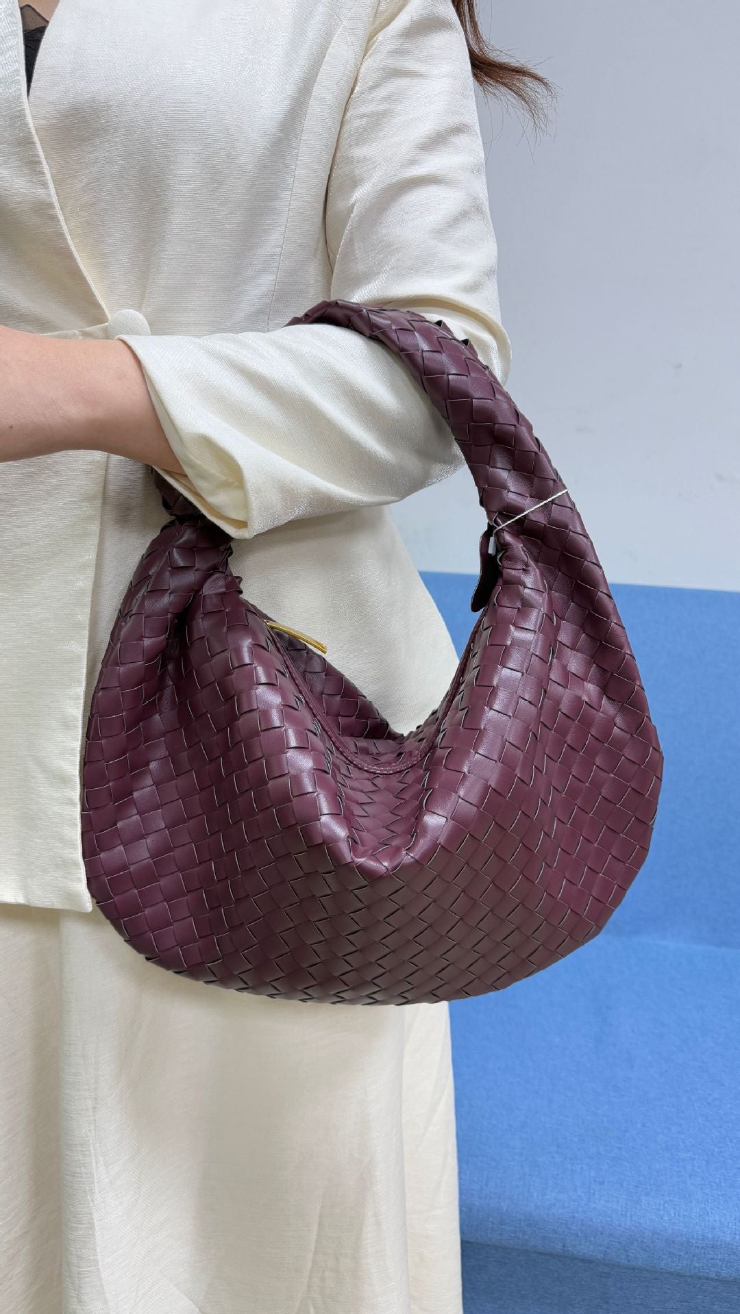 Women's Denim Woven Hand Holding One Underarm Handbags