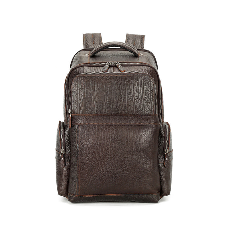 Men's Multifunction Difference Genuine Leather Leisure First Backpacks