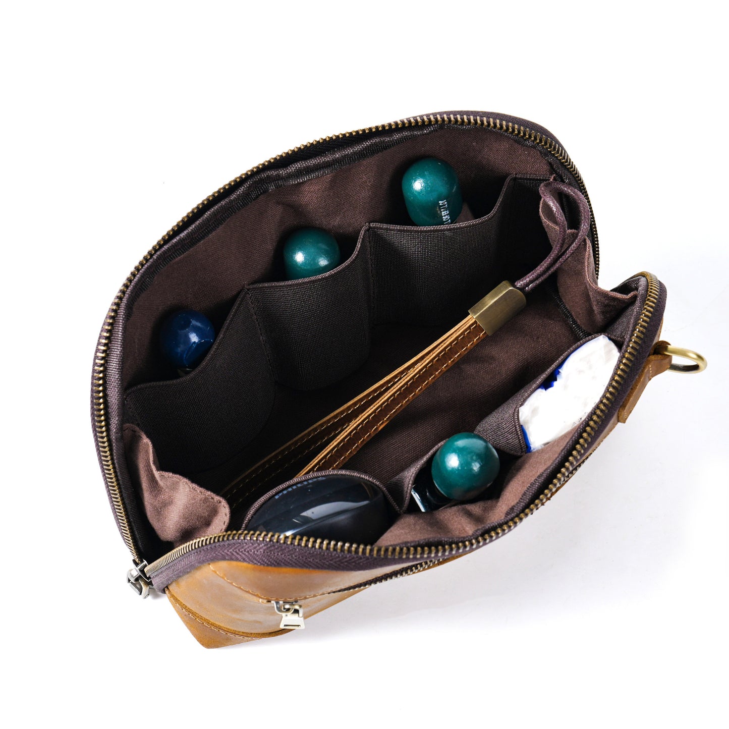 Men's Leather Clutch With Wrist Strap Data Bags