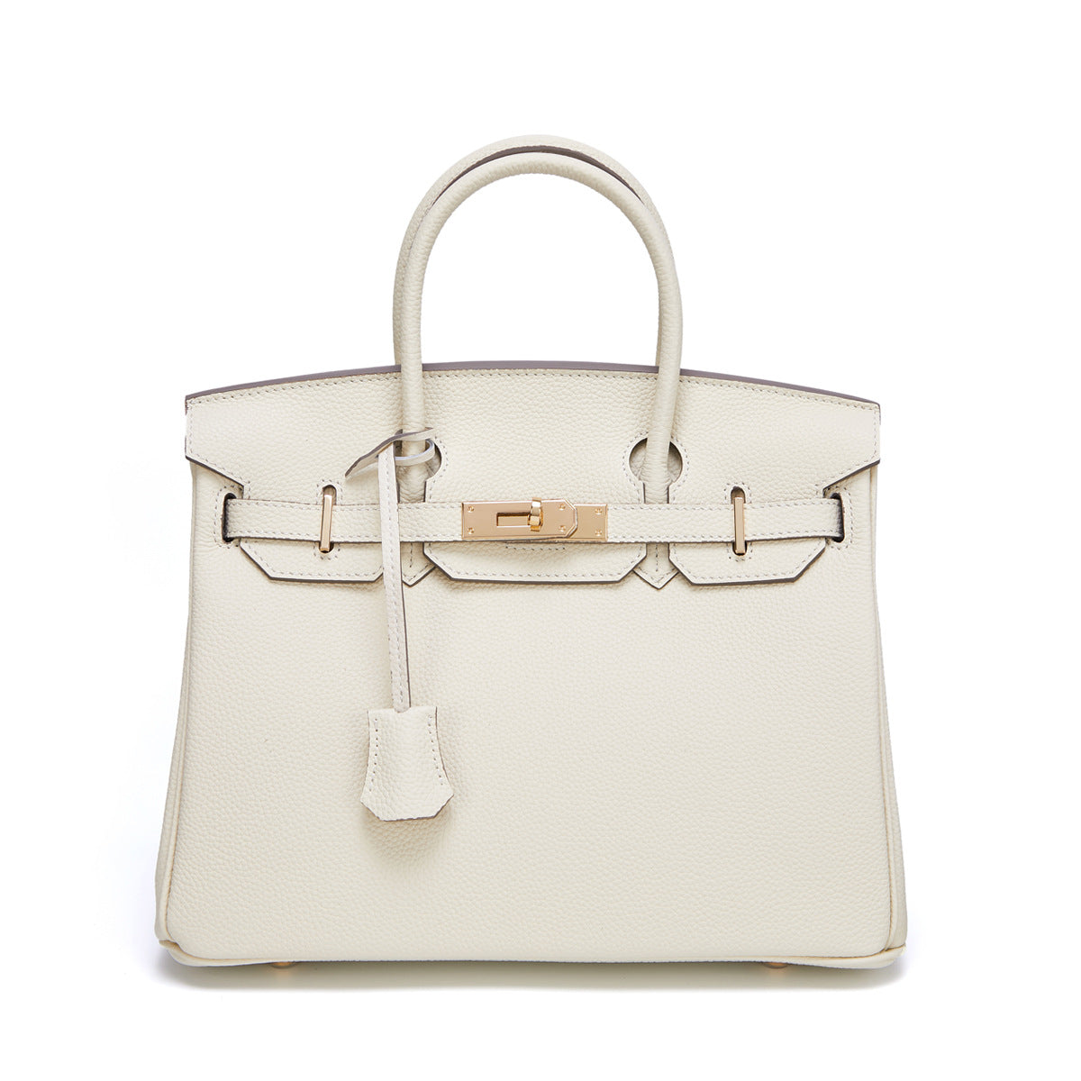 Women's Gold First Layer Cowhide Leather Large Handbags