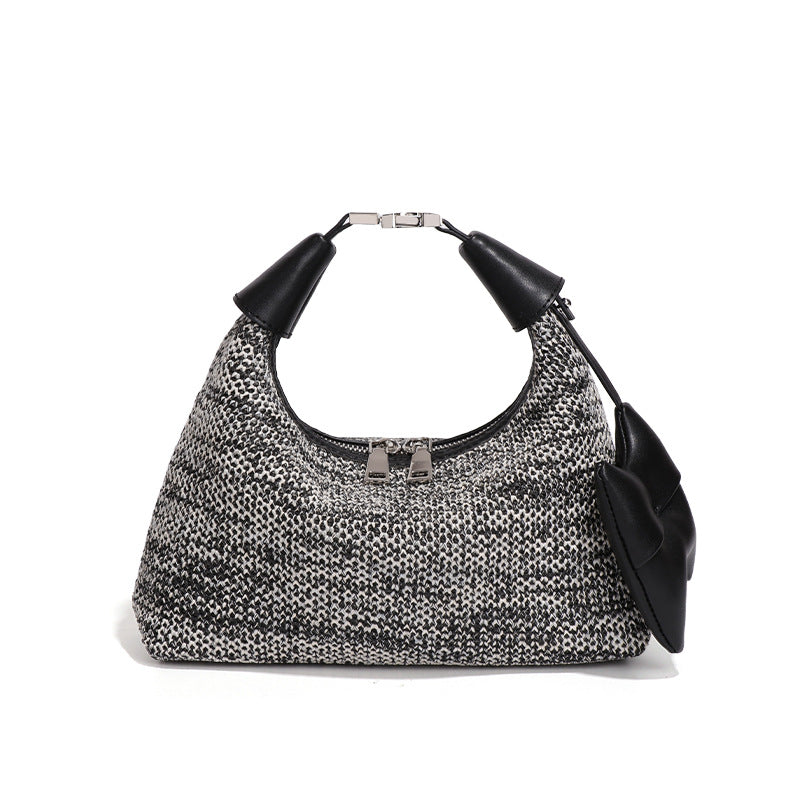 Women's Straw Woven Dumpling Beach Holiday Western Style Handbags