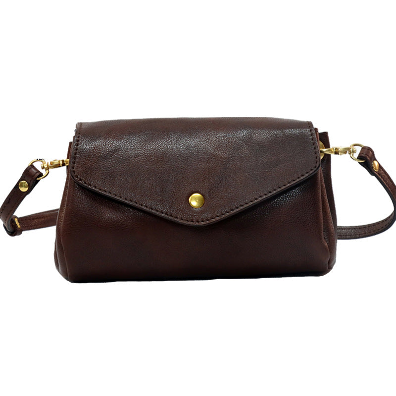 Women's Comfortable Vintage Cowhide Leather Mini Crossbody Bags