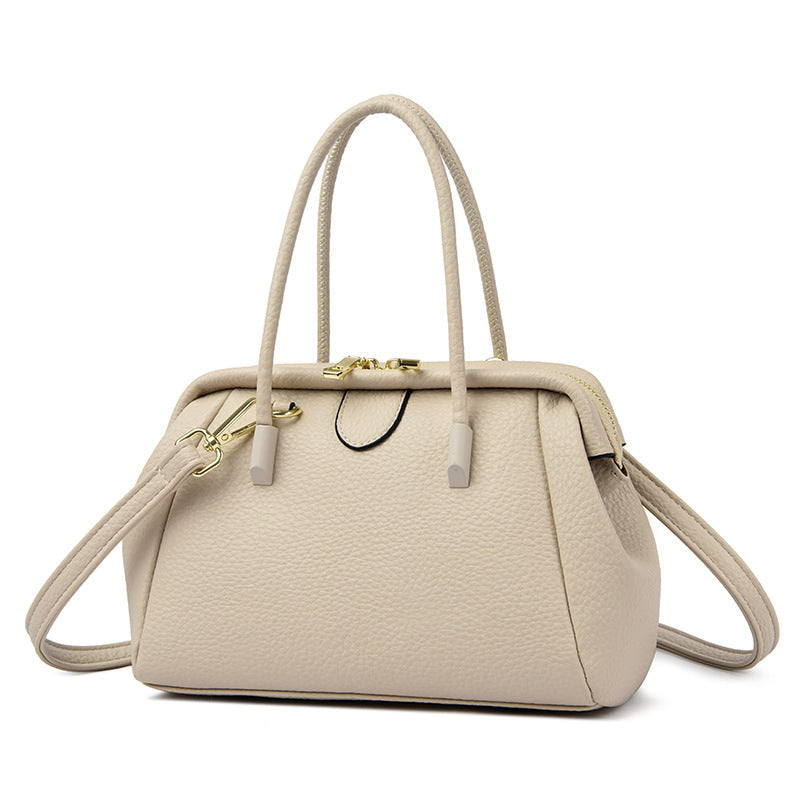 Women's Fashionable Simple Soft Leather Large Capacity Handbags